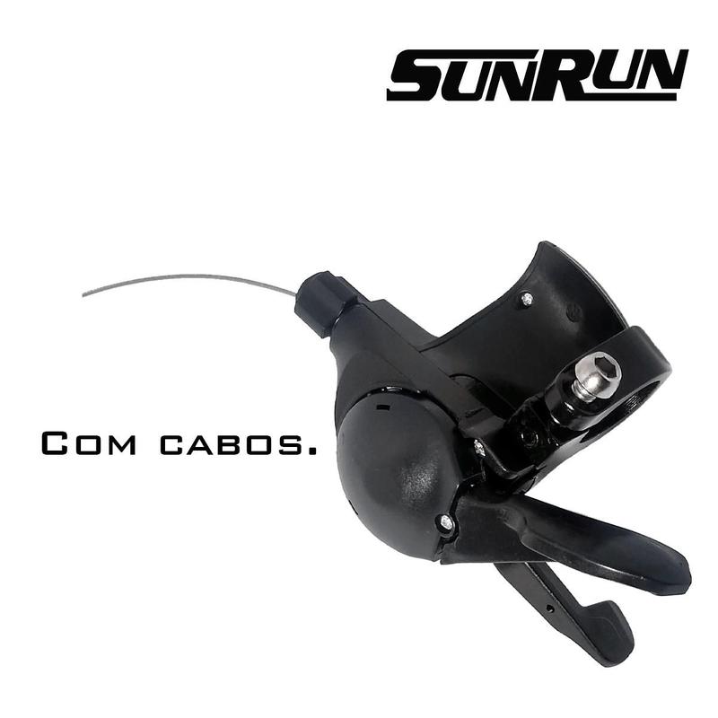 Alavanca De Marcha Passador 21v Sunrun Com Visor Compatível Com